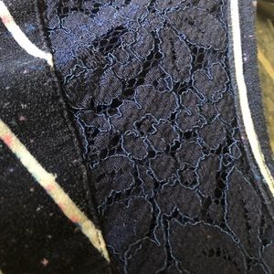 Navy Blue confetti top